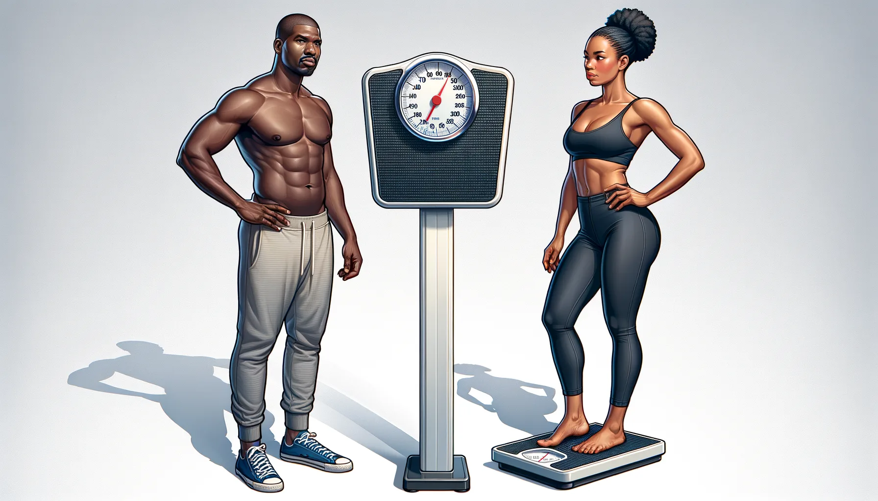 Richtige Koerperhaltung und Positionierung auf der Koerperfettwaage