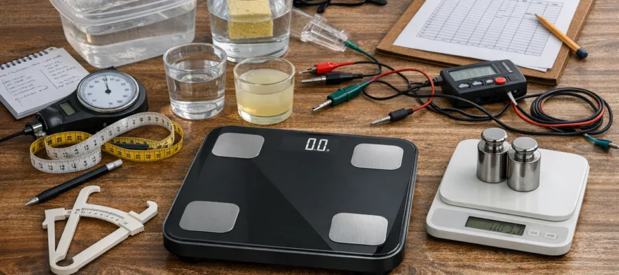 Koerperfettwaage Messmethoden & Experimente: DIY-Vergleiche und Testaufbauten